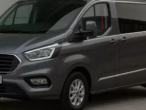 Хром нижние молдинги окон Ford Custom II (23-) - Carmos (2 шт.) 4