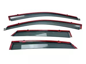 Дефлектори вікон Audi Q3 II (F3; 19-25) Sportback - Hawk (з хром молдингом) 3