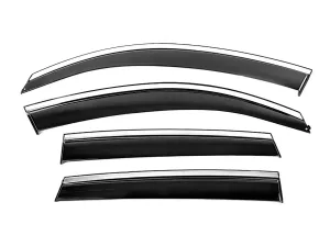 Дефлектори вікон Audi Q5 I (8R; 08-16) - Niken (з хром молдингом) 2