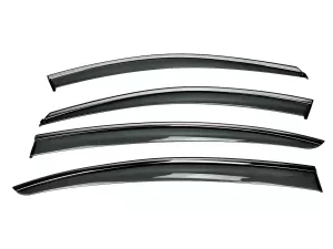 Дефлектори вікон BMW 5 F10 (10-17) - Niken (з хром молдингом)