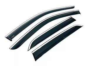 Дефлектори вікон Mercedes ML/GLE W166 (11-19) - Hawk (з хром молдингом) 2