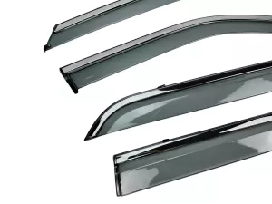 Дефлектори вікон Ford Explorer V (U502; 11-19) - Hawk (з хром молдингом) 2