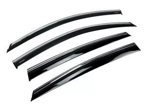 Дефлекторы окон Honda Accord X (17-22) EU/Asia - Hawk (с хром молдингом)