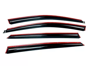 Дефлекторы окон Honda Accord X (17-22) EU/Asia - Hawk (с хром молдингом) 3