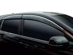 Дефлектори вікон Honda CR-V IV (12-16) - Hawk (з хром молдингом)