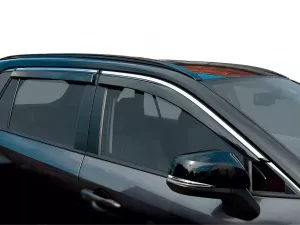 Дефлекторы окон Toyota Rav4 V (XA50; 19-25) - Hawk (4 шт с хром молдингом)