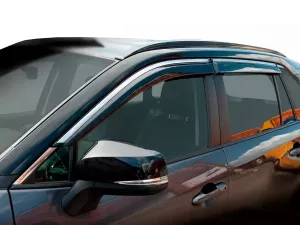 Дефлекторы окон Toyota Rav4 V (XA50; 19-25) - Niken (4 шт с хром молдингом)