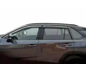 Дефлекторы окон Toyota Rav4 V (XA50; 19-25) - Niken (4 шт с хром молдингом) 2