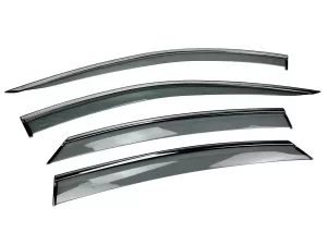 Дефлектори вікон Honda e:NP2/e:NS2 (24-) - Hawk (з хром молдингом) 2