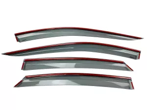 Дефлектори вікон Honda e:NP2/e:NS2 (24-) - Hawk (з хром молдингом) 4
