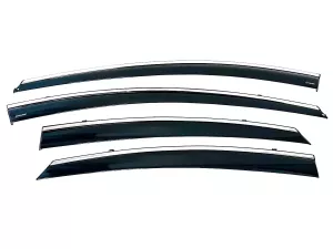 Дефлектори вікон Hyundai Elantra V (MD; 10-16) - Hawk (з хром молдингом) 2