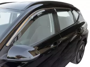 Дефлектори вікон Hyundai Kona II (SX2; 23-) - Niken (з хром молдингом)