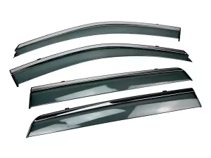Дефлектори вікон Hyundai Santa Fe II (CM; 06-12) - Hawk (з хром молдингом) 2