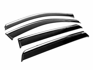 Дефлектори вікон Hyundai Santa Fe II (CM; 06-12) - Niken (з хром молдингом) 2