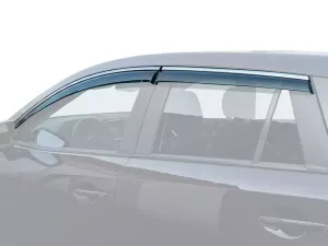 Дефлектори вікон Mazda CX-5 I (KE; 12-17) - Hawk (з хром молдингом)