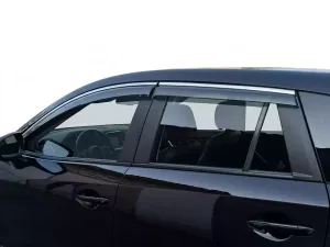 Дефлектори вікон Mazda CX-5 I (KE; 12-17) - Niken (з хромом молдингом) 6