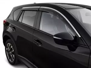 Дефлектори вікон Mazda CX-5 I (KE; 12-17) - Niken (з хромом молдингом) 8