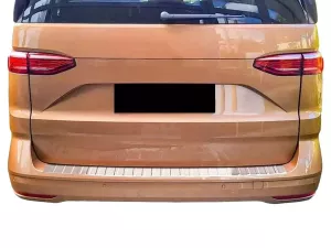 Накладка на задній бампер VW T7 Multivan (21-) - Carmos (хром глянцева) 4