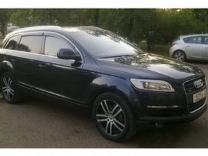 Дефлекторы окон Audi Q7 I (4L; 05-15) - Hic (накладные) 4