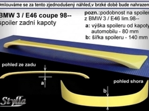 Спойлер багажника BMW 3 E46 (99-06) Купе - Stylla 3