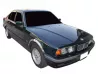 Дефлектори вікон BMW 5 E34 (88-95) Sedan - Hic (накладні) 4