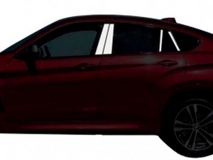 Хром молдинги дверных стоек BMW X6 E71 E72 (08-14) 2