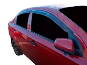 Дефлекторы окон Chevrolet Aveo T200 (02-07) Sedan - Hic (накладные) 4