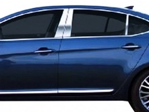 Хром молдинги дверных стоек Citroen C5 II (08-17) Седан 4