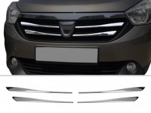 Хром накладки на решітку Dacia Lodgy (12-16)