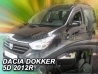 Дефлектори вікон Dacia Dokker (12-21) - Heko (вставні) 4