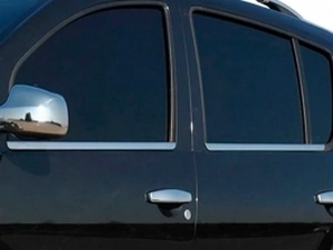 Хром нижние молдинги окон Dacia Sandero I (B90; 08-12) 4