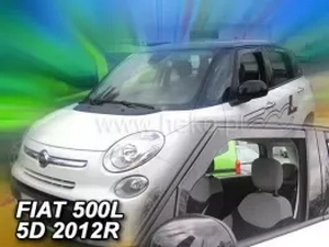 Дефлекторы окон Fiat 500L (12-) 5D - Heko (вставные) 3