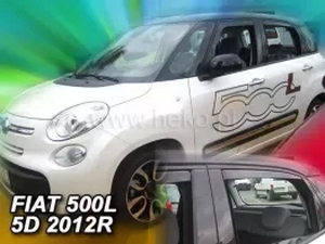 Дефлекторы окон Fiat 500L (12-) 5D - Heko (вставные) 4