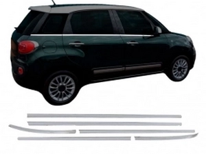 Хром нижні молдинги вікон Fiat 500L (12-) 1