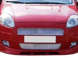 Хром решётки радиатора Fiat Grande Punto (05-09) 4