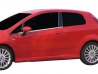 Хром нижні молдинги вікон Fiat Grande Punto / Evo (05-18) 3D 4