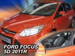 Дефлекторы окон Ford Focus III (C346; 11-18) Htb / Sedan - Heko (вставные) 3