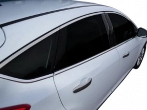Хром верхние молдинги окон Ford Focus III (C346; 11-18) Хэтчбек 3