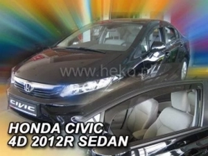 Дефлектори вікон Honda Civic 9 (12-15) Sedan - Heko (вставні) 3