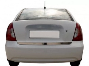 Хром кромка багажника Hyundai Accent III (MC; 06-10) Sedan 4