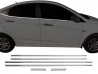 Хром нижні молдинги вікон Hyundai Accent Solaris (RB; 10-17) Sedan 1