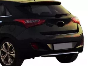 Накладка на задний бампер Hyundai i30 II (GD; 12-17) 5D Hatchback 4
