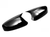 Чорні накладки на дзеркала Hyundai Elantra V (MD; 10-16) - Bat стиль (без поворотників) 2
