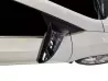 Чорні накладки на дзеркала Hyundai Accent Solaris (10-17) - Bat стиль (без поворотників) 3