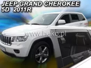 Дефлекторы окон Jeep Grand Cherokee IV (WK2; 11-21) - Heko (вставные) 4