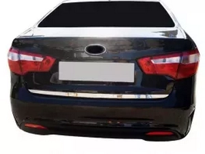 Хром на кромку багажника Kia Rio III (UB; 11-17) Хэтчбек, Седан 4
