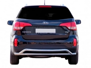Защита задняя Kia Sorento II (XM; 13-15) - труба двойная 2