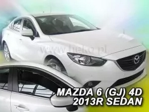 Дефлектори вікон Mazda 6 III (GJ; 12-) Седан - Heko (вставні) 3