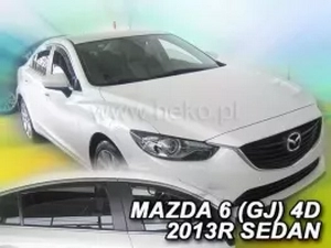 Дефлектори вікон Mazda 6 III (GJ; 12-) Седан - Heko (вставні) 4