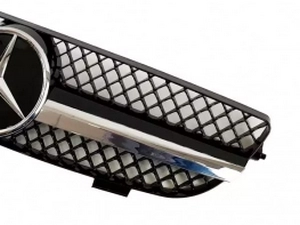 Решётка Mercedes CLK W209 (02-09) - SL стиль (чёрная) 3